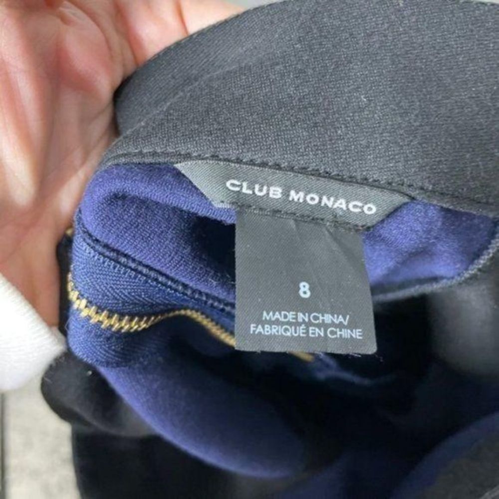 Club Monaco Blue Black Pencil‎ Skirt - Picture 3 of 3